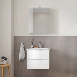 Steinkamp Living 2.0 / Villeroy & Boch Venticello Badmöbel Set 60 cm mit Spiegelschrank
