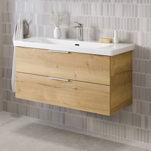 Steinkamp Living 2.0 Waschtischunterschrank 95 cm für Villeroy & Boch Subway 3.0 Waschtisch 100 cm