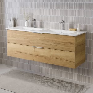 Steinkamp Living 2.0 Waschtischunterschrank 125 cm für Villeroy & Boch Venticello Doppelwaschtisch 130 cm