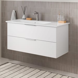 Steinkamp Living 2.0 Waschtischunterschrank 95 cm für Villeroy & Boch Venticello Waschtisch 100 cm, Becken links