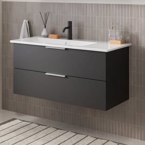 Steinkamp Living 2.0 Waschtischunterschrank für Villeroy & Boch Venticello Waschtisch 100 cm, Becken links