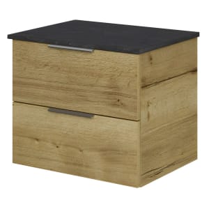 Steinkamp Living 2.0 Waschtischunterschrank mit Platte 59 cm für Aufsatzwaschtisch