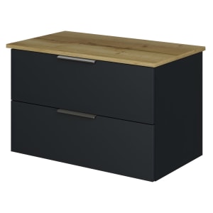 Steinkamp Living 2.0 Waschtischunterschrank mit Platte 79 cm für Aufsatzwaschtisch