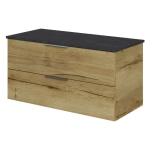 Steinkamp Living 2.0 Waschtischunterschrank mit Platte 99 cm für Aufsatzwaschtisch