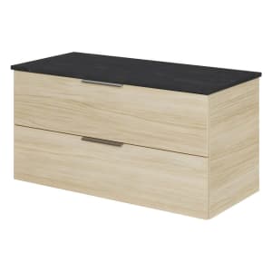 Steinkamp Living 2.0 Waschtischunterschrank mit Platte 99 cm für Aufsatzwaschtisch