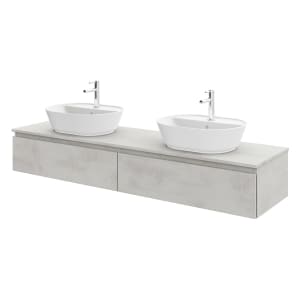 Steinkamp Value Waschtischkonsole 181 cm für 2 Waschtische, mit 2 Auszügen