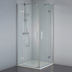 Steinkamp Lifestyle Eckeinstieg 90 x 90 cm inkl. easypearl, mittig mattiert