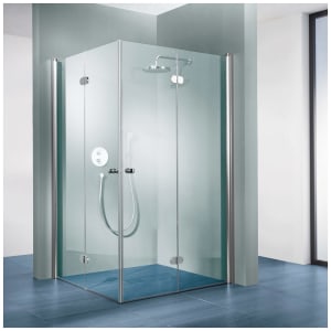 Steinkamp Living Eckeinstieg Drehfalttür 90 x 90 x 200 cm inkl. easypearl, mittig mattiert