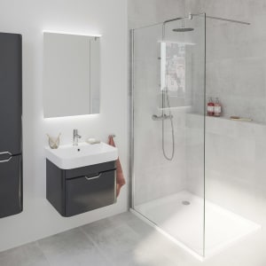 Steinkamp Walk-In Eight Frontelement gerade 120 x 200 cm inkl. easypearl