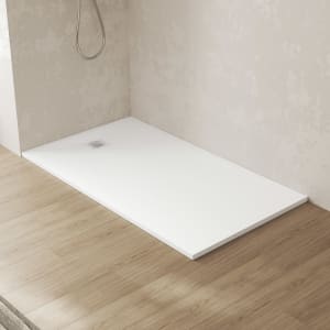 Steinkamp Sense Mineralguss-Duschwanne 160 x 90 mit rutschhemmender Struktur inkl. Ablaufabdeckung