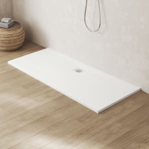 Steinkamp Sense Mineralguss-Duschwanne 170 x 75 mit rutschhemmender Struktur inkl. Ablaufabdeckung
