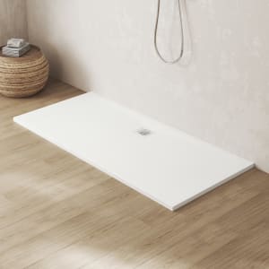 Steinkamp Sense Mineralguss-Duschwanne 170 x 80 mit rutschhemmender Struktur inkl. Ablaufabdeckung