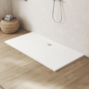 Steinkamp Sense Mineralguss-Duschwanne 170 x 90 mit rutschhemmender Struktur inkl. Ablaufabdeckung