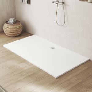 Steinkamp Sense Mineralguss-Duschwanne 180 x 100 mit rutschhemmender Struktur inkl. Ablaufabdeckung