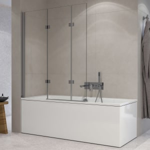 Sturotec 3030 Badewannenaufsatz mit 2 Faltelemente 120 x 140 cm mit Nano-Beschichtung