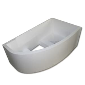 Sturotec Wannenträger für Riho Lyra Raumspar-Badewanne 153,5 x 100,5 cm, links für Eckeinbau