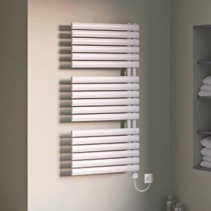 Sturotec Bath 2 E Badheizkörper 60 x 151,2 cm, rein elektrisch, mit integr. Raumthermostat, Öffnung rechts