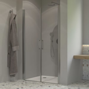 Sturotec 6090 2 Pendeltüren für Nische 80 x 200 cm mit Nano-Beschichtung