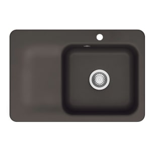 Systemceram Keradomo Juna 75 Einbauspüle rechts mit Handbetätigung