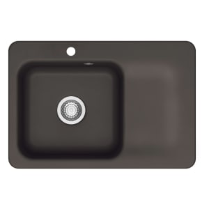 Systemceram Keradomo Juna 75 Einbauspüle links mit Handbetätigung