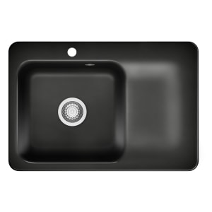 Systemceram Keradomo Juna 75 Einbauspüle links mit Handbetätigung