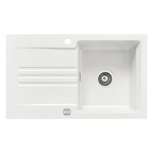 Systemceram Keradomo Kara 85 F Spüle für flächenbündigen Einbau mit Excenterbetätigung