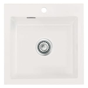 Systemceram Keradomo Mera 51 F Spüle für flächenbündigen Einbau mit Handbetätigung, inkl. Armaturbohrung