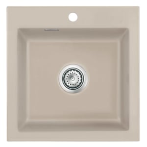 Systemceram Keradomo Mera 51 F Spüle für flächenbündigen Einbau mit Handbetätigung, inkl. Armaturbohrung