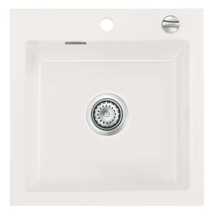 Systemceram Keradomo Mera 51 F Spüle für flächenbündigen Einbau mit Excenterbetätigung, inkl. Armaturbohrung