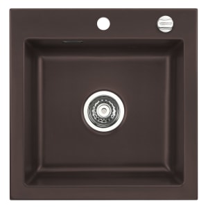 Systemceram Keradomo Mera 51 F Spüle für flächenbündigen Einbau mit Excenterbetätigung, inkl. Armaturbohrung