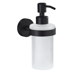 tesa MOON BLACK Seifenspender mit Wandhalterung