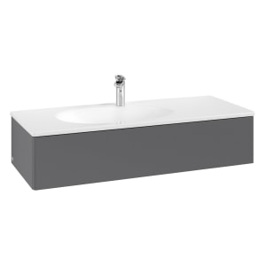 Villeroy & Boch Antao Waschbeckenunterschrank, 118,8 x 25,6 cm, 1 Auszug, Front ohne Struktur