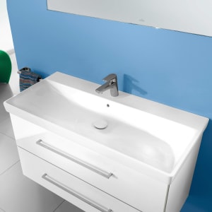 Villeroy & Boch Avento Schrankwaschtisch 100 x 47 cm, mit 1 Hahnloch und Überlauf