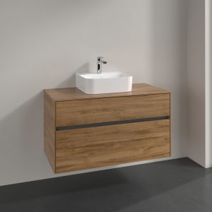 Villeroy & Boch Collaro Waschtischunterschrank 100 x 50 cm, mit 2 Auszügen für Finion Waschtisch