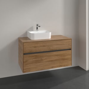 Villeroy & Boch Collaro Waschtischunterschrank 100 x 50 cm, mit 2 Auszügen für Finion Waschtisch
