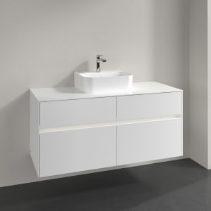 Villeroy & Boch Collaro Waschtischunterschrank 120 x 50 cm, mit 4 Auszügen und LED-Beleuchtung für Finion Waschtisch