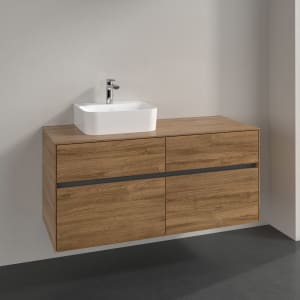 Villeroy & Boch Collaro Waschtischunterschrank 120 x 50 cm, mit 4 Auszügen für Finion Waschtisch