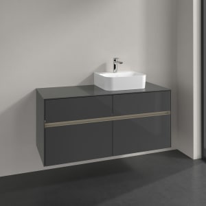 Villeroy & Boch Collaro Waschtischunterschrank 120 x 50 cm, mit 4 Auszügen und LED-Beleuchtung für Finion Waschtisch