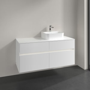 Villeroy & Boch Collaro Waschtischunterschrank 120 x 50 cm, mit 4 Auszügen und LED-Beleuchtung für Finion Waschtisch