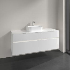 Villeroy & Boch Collaro Waschtischunterschrank 140 x 50 cm, mit 4 Auszügen und LED-Beleuchtung für Finion Waschtisch