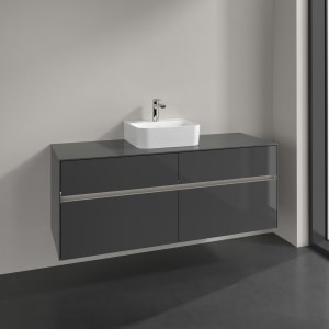 Villeroy & Boch Collaro Waschtischunterschrank 140 x 50 cm, mit 4 Auszügen und LED-Beleuchtung für Finion Waschtisch