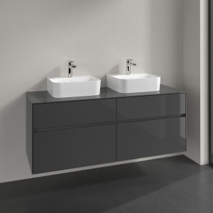 Villeroy & Boch Collaro Waschtischunterschrank 140 x 50 cm, mit 4 Auszügen für 2 Finion Waschtische