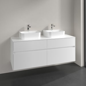 Villeroy & Boch Collaro Waschtischunterschrank 140 x 50 cm, mit 4 Auszügen für 2 Finion Waschtische