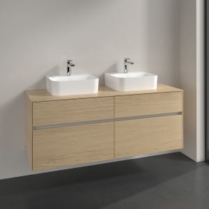 Villeroy & Boch Collaro Waschtischunterschrank 140 x 50 cm, mit 4 Auszügen für 2 Finion Waschtische