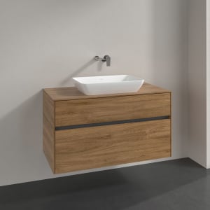 Villeroy & Boch Collaro Waschtischunterschrank 100 x 50 cm, mit 2 Auszügen für Venticello Waschtisch