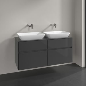 Villeroy & Boch Collaro Waschtischunterschrank 120 x 50 cm, mit 4 Auszügen für 2 Venticello Waschtische