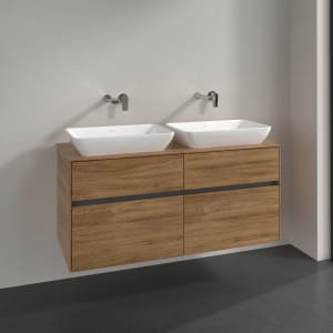 Villeroy & Boch Collaro Waschtischunterschrank 120 x 50 cm, mit 4 Auszügen für 2 Venticello Waschtische