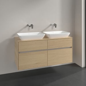 Villeroy & Boch Collaro Waschtischunterschrank 120 x 50 cm, mit 4 Auszügen für 2 Venticello Waschtische