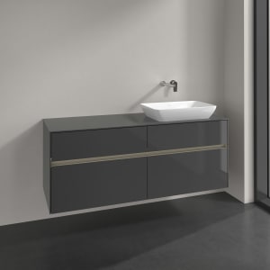 Villeroy & Boch Collaro Waschtischunterschrank 140 x 50 cm, mit 4 Auszügen und LED-Beleuchtung für Venticello Waschtisch