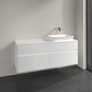 Villeroy & Boch Collaro Waschtischunterschrank 140 x 50 cm, mit 4 Auszügen und LED-Beleuchtung für Venticello Waschtisch